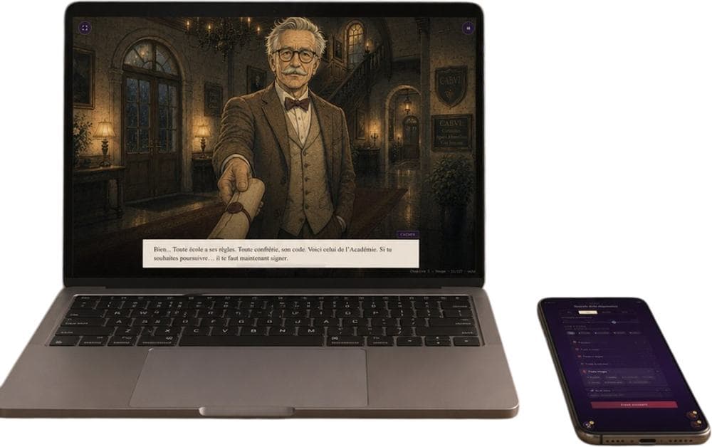 Le dispositif : un écran partagé, un téléphone