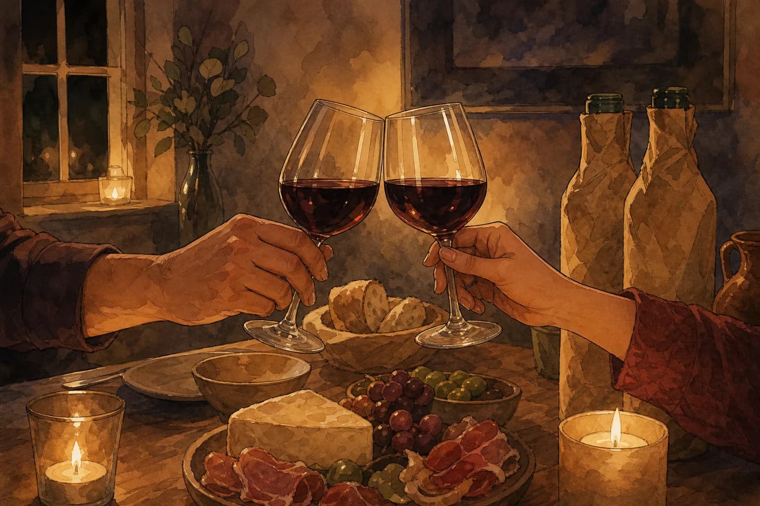 Une activité à deux à la maison autour du vin