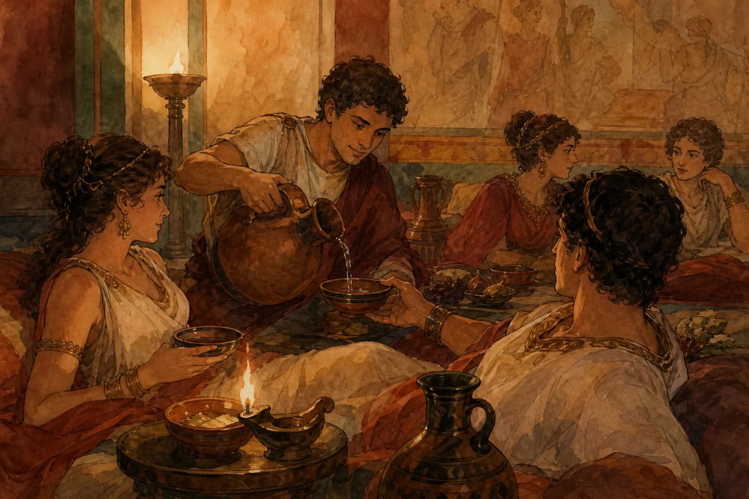 Comment buvait-on le vin à l'époque romaine