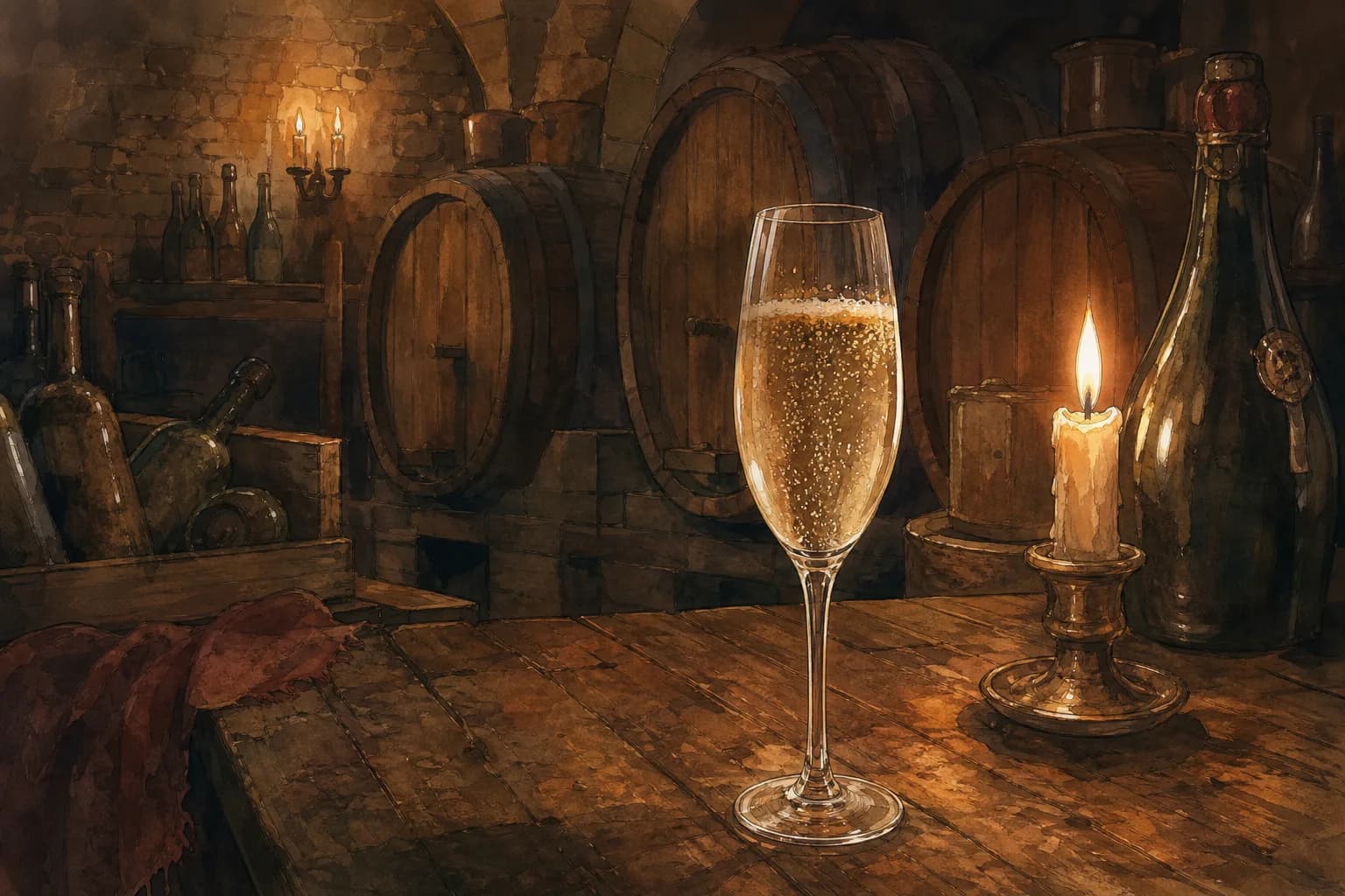 L'invention du champagne et la légende Dom Pérignon
